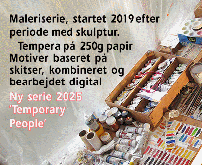 Maleriserie, startet 2019 efter periode med skulptur.